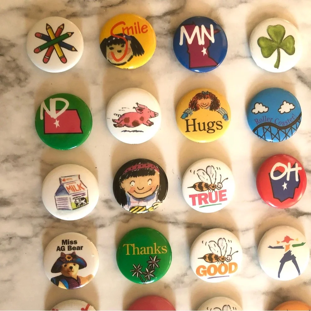 Vintage American Girl Mini Grin Pins